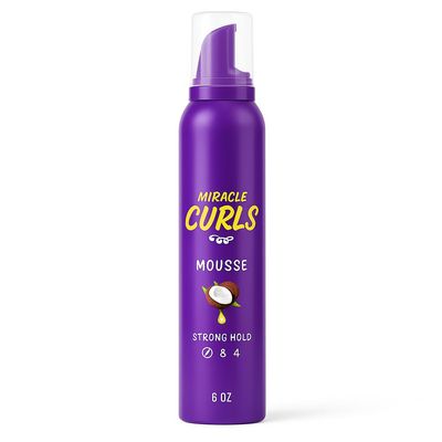 Miracle Curls Styling Mousse With Coconut & Jojoba Oil 6.0 Ounce, 6 Ounces
