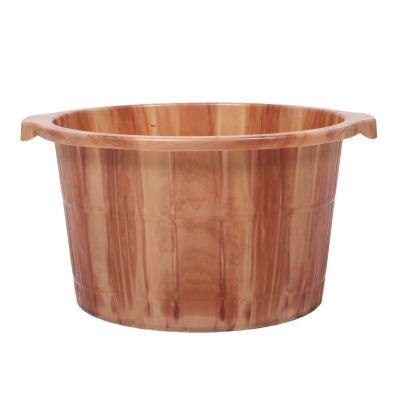 BETOOKY Foot Bath Basin Wood Foot Spa Pedicure Bucket Deep Massage Soak Bucket for Household Bathing Leg Care Accessories