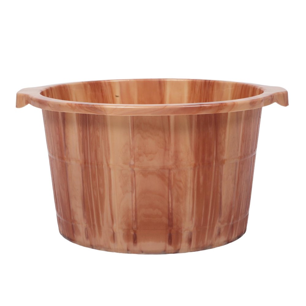 BETOOKY Foot Bath Basin Wood Foot Spa Pedicure Bucket Deep Massage Soak Bucket for Household Bathing Leg Care Accessories
