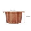 BETOOKY Foot Bath Basin Wood Foot Spa Pedicure Bucket Deep Massage Soak Bucket for Household Bathing Leg Care Accessories view 2
