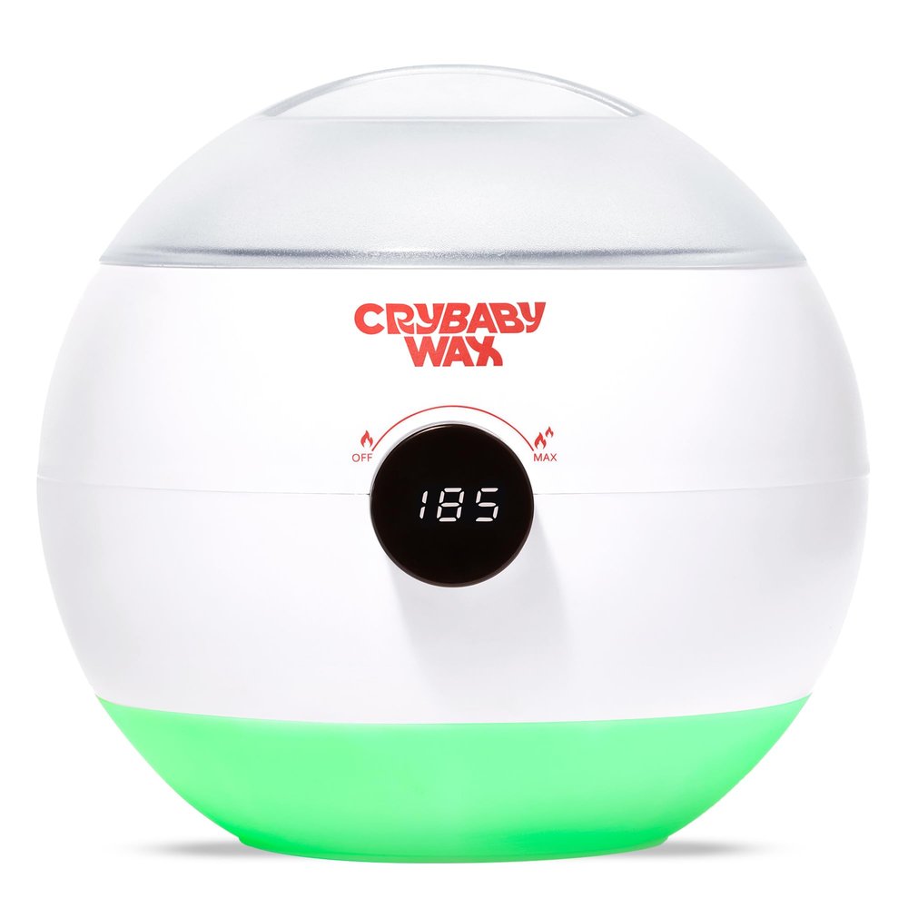 Crybaby Wax The Meltdown Machine Wax Warmer | Digital Temperature Display, 17 oz Hard or Soft Wax Capacity, Fast-Heating Wax Pot with Removable Silicone Liner