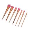 Professional Cosmetic Brush Set Soft Hair Blusher Loose Powder Brush Makeup Tool with Bag for Beginners and Professionals 7 Pieces with Cosmetic Bag view 2