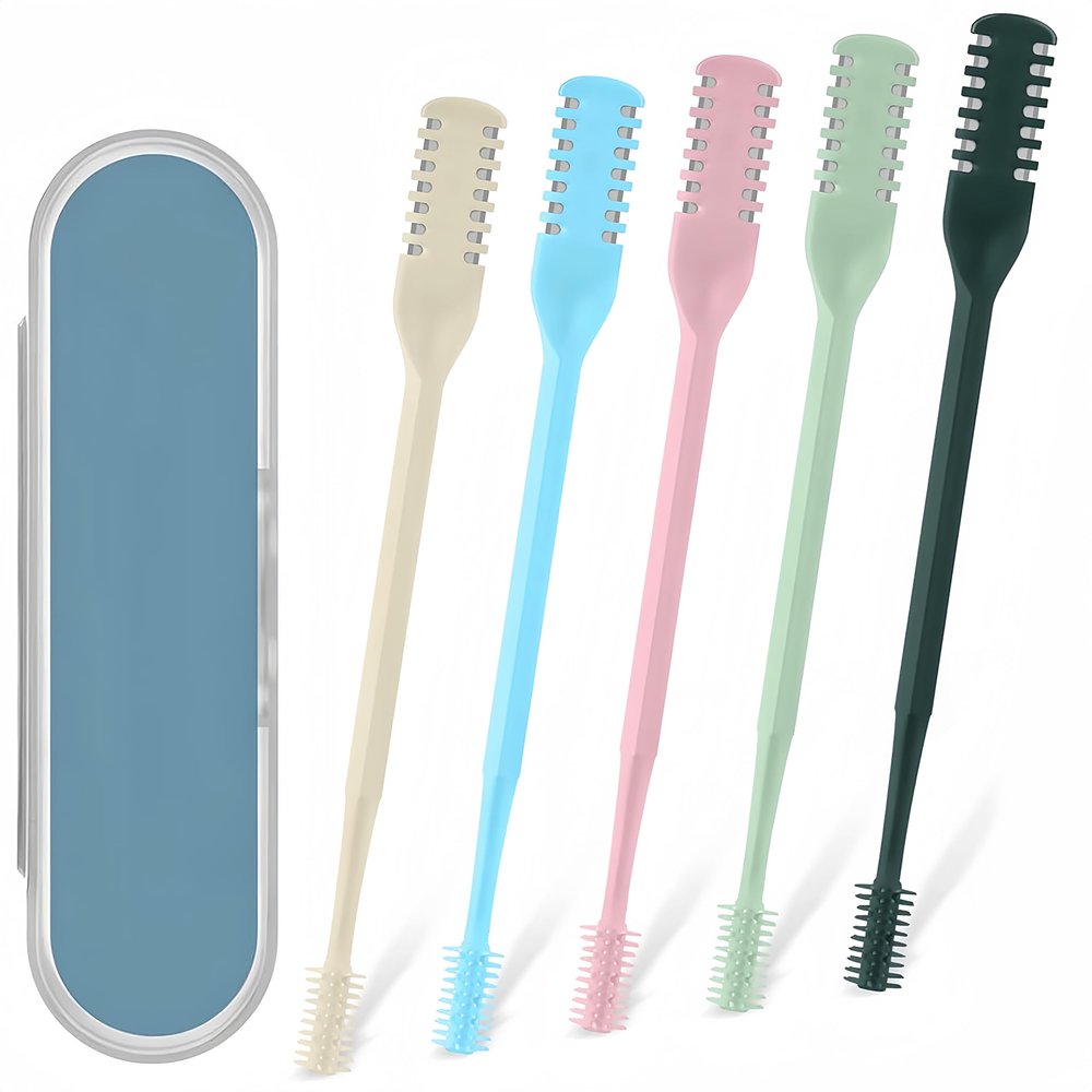 2-in-1 Nasal Hair Cutter, Double Sided Nose Hair Cutter, Portable 360 Rotating Manual Nose Hair Trimmer for Women & Men,Travel Essentials (Mix,24PCS)