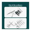 12 pcs with Leather Case Includes Nail Clippers Manicure Set(Brown 12 Pcs Set) view 3