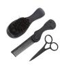 Beard Kit Grooming Set Professional Beard Trimming Kit with Rotatable Folding Comb Beard Brush and Scissors for Men Beard Care Styling and Shaping Zinc Alloy Stainless Steel view 4