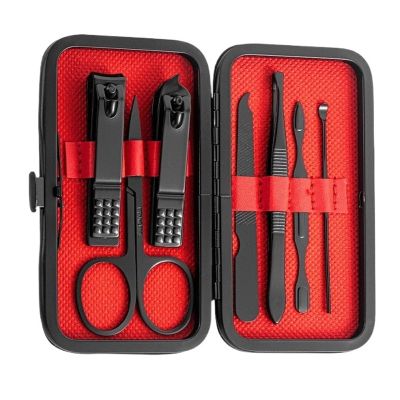 12-24pcs Professional Nail Clippers Kit Fingernail and Toenail Cutters Pedicure Care(Black 12pcs)