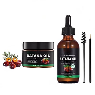 Batanera Hair Oil and Conditioner Set, 100% Pure Natural Essential Oil for Hair Growth and Skin Care, With Applicator, Cruelty-Free and Vegan
