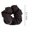 2 Pcs Soft Fabric Scrunchies for Hair,5.1 inch Large Elastic Hair Ties Ropes Fluffy Silky Scrunchie for Women-Beige view 2