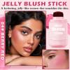 AWCCXMYM Jelly Blush for Checks,Eyes & Lip Stain 3-in-1 Long-Lasting Hydrating Jelly Tint Lightweight Sheer Blush Buildable Color Lip Tint Face Blushes Makeup# Berry Red view 2