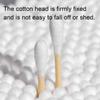 500 Count Cotton Swabs: Natural Double Round Strong Wooden Cotton Tip Sticks Buds for Daily Use, Tightly Wrapped Cotton Tips Ear Swabs with Storage Box view 3