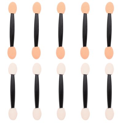 DIYEAH 100pcs Double-ended Eyeshadow Sponge Brushes Latex Sponge Applicators Disposable Makeup Sticks for Professional Artists and Beauty Salons Portable Cosmetic Tools for Weddings