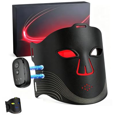 Red Light Therapy Mask for Face with 4 Modes Adjustable Timer