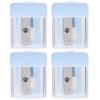Beatifufu 4Pcs Eyebrow Pencil Sharpener with Abs Lid Makeup Tool for Lipstick Eyeliner Cosmetic Pencils Compact Lightweight Sharpener for Travel and Daily Use Random Color view 1
