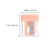 Beatifufu 4Pcs Eyebrow Pencil Sharpener with Abs Lid Makeup Tool for Lipstick Eyeliner Cosmetic Pencils Compact Lightweight Sharpener for Travel and Daily Use Random Color view 2