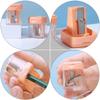Beatifufu 4Pcs Eyebrow Pencil Sharpener with Abs Lid Makeup Tool for Lipstick Eyeliner Cosmetic Pencils Compact Lightweight Sharpener for Travel and Daily Use Random Color view 3