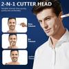 Acavado Nose Hair Trimmer for Men Women, Painless USB Rechargeable Nose Trimmer for Men, Eyebrow & Facial Hair Trimmer Dual Edge Blades for Smoother Cutting with IPX7 Waterproof, White view 2