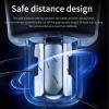 Acavado Nose Hair Trimmer for Men Women, Painless USB Rechargeable Nose Trimmer for Men, Eyebrow & Facial Hair Trimmer Dual Edge Blades for Smoother Cutting with IPX7 Waterproof, Gold view 4