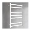 Stainless Steel 7-Bar Electric Heated Towel Rack Wall-Mounted Hardwired Design White Bathroom Towel Warmer for Luxurious Spa Experience view 1