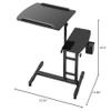 Adjustable Tattoo Workstation, Arm Rest Mobile Work Station with Dual Workbench Height Adjusted Removable Pen Frame and Stable Base Universal Wheels Portable Tray Rolling Stand for Home Beauty Salon view 2