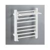 Black Wall-Mounted Towel Heater Rack for Bathroom & Spa - Right Wire Heated Drying Rack Aluminum with Top Shelf Ideal for Hotels & Home Use view 1