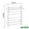 Black Wall-Mounted Towel Heater Rack for Bathroom & Spa - Right Wire Heated Drying Rack Aluminum with Top Shelf Ideal for Hotels & Home Use view 4
