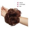 DorkTees Hair Bun Pieces for Women 1 Pack Messy Bun Hair Hoops Ponytail Extensions Synthetic Donut Curly Wavy Wigs for Women view 3