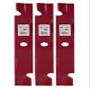 3 HD Notched Hi Lift Blades 60" fit Replacement for Exmark 103-6403 103-6403-S 140-1240 Laser Z view 1