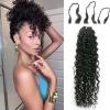 100% Human Hair Knotless Pre-Separated Crochet Hair Feather Crochet Human Hair Extensions With String In The Middle For Braids Spanish Curl 16inch 120g view 1
