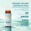 Frankincense and Castor Oil Rose Quartz Roller  Organic Cold-Pressed Castor Oil Roll-On with Removable Rose Quartz | Firms Smooths Skin, Brightens Eyes, Reduces Scars Stretch Marks 1.7FLOZ view 2