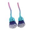 Nail Dust Brush Nail Powder Brush Nail Duster Rose Handle Soft for Nail Art Makeup Blusher Powder 2pcs ABS Nylon view 4