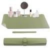 INCREWAY Dresser Protector Mat Makeup Pad Leather Material Waterproof and Oil-Proof Double-Sided Non-Slip Table Protector Craft and Nail Art Table Mat Office Writing Board (White-Green) view 1