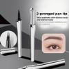Waterproof Brow Pencil - Dual-Point Eyebrow Pencil, Eyebrow Pencill Brow Liner | 2 Tip Waterproof Broww Pencils, Long-Lasting Pen Eyebrows Liner, Smudge Proof Eye Brows Pencils for Sculpted Brows view 2