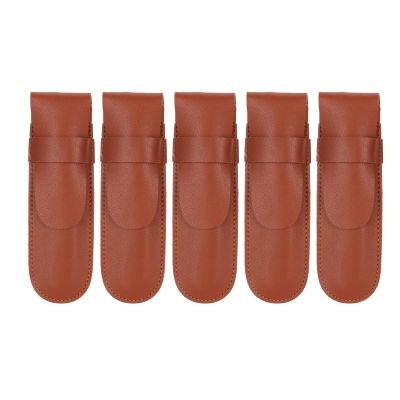 5PCS Clipper Case, Portable Trimmer Protective Sheath, PU Leather Hair Trimmer Storage Bag with Exquisite Texture, Comfortable Touch for Barber Tools, Blade Protection for Professi