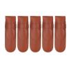 5PCS Clipper Case, Portable Trimmer Protective Sheath, PU Leather Hair Trimmer Storage Bag with Exquisite Texture, Comfortable Touch for Barber Tools, Blade Protection for Professi view 1