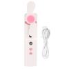 Nanometer Atomizer Handheld Hydrating Spraying Machine Portable USB Rechargeable Moisturizing Fan Face Mist for Skincare Makeup Travel Pink Green 10ml (Pink) view 1