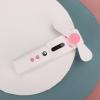 Nanometer Atomizer Handheld Hydrating Spraying Machine Portable USB Rechargeable Moisturizing Fan Face Mist for Skincare Makeup Travel Pink Green 10ml (Pink) view 3