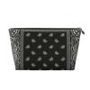 Bandana Black Paisley Bandana Cosmetic Bags Pu Leather Makeup Bag Fashion Toiletry Bag For Travel Business Trip view 1
