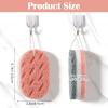 2 Pack Bath Sponges for Shower, Dual-Texture Exfoliating Loofah Sponge, Gray and Green Body Sponge for Women Men, Shower Sponges for Gentle and Deep Cleansing Foam view 2