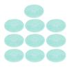 Silicone Makeup Brush Cleaning Mat Round Portable Cosmetic Brush Cleaner Pad for Sponge and Brushes 10pcs Soft Reusable Travel Friendly view 1
