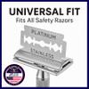 ABS American Beauty Supply Double Edge Safety Razor Blades Sampler Pack for Men-Includes 4 Top Global Brands: Feather Astra Personna Derby-Comfortable Shaving Fits All Double Edge Safety Razors (100) view 3
