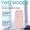 USB Facial Mist Sprayer 300ml Quiet Nano Fine Spray Humidifier with Night Light for Skin Moisturizing and Sleep Enhancement ABS Material (Roseate) view 3
