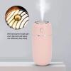 USB Facial Mist Sprayer 300ml Quiet Nano Fine Spray Humidifier with Night Light for Skin Moisturizing and Sleep Enhancement ABS Material (Roseate) view 4