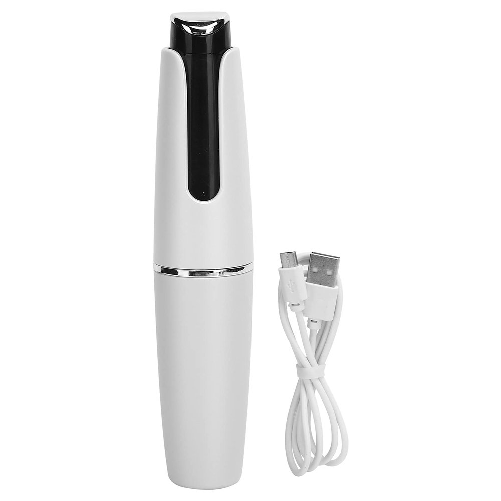 USB Charging Handheld Facial Mist Sprayer Portable Nano Cooling Skin Moisturizing Spray Rechargeable Lightweight for Home Office Travel ABS Material 7ml Water Tank (White)