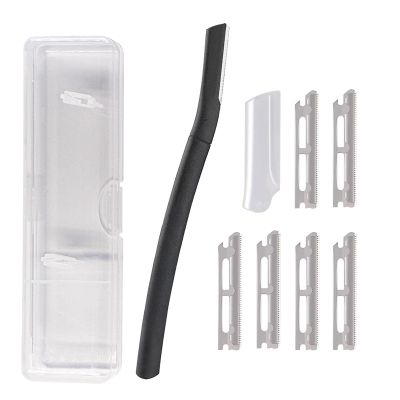 Eyebrow-Razor Unisex- Trimmer Dermaplaning Tool-Ergonomic Shaper And Facial- For Beard-Moustache For Women Face/men Barber- Kit For Women Grooming Set Brush Scissors Tweezers