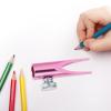 HAKIDZEL Portable Metal Eyeliner Sharpener Small Manual Pencil Sharpener Tip for Makeup and School Use Compact Handheld Cosmetic Tool for Students and Travel view 3