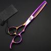IOCCIOBB Professional Hair Cutting Shears, Upscale Japan 440c 6 inch Purple Plum Cut Barber Scissors thinning Hairdressing view 4