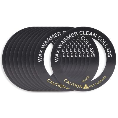 10pcs Round Wax Heater Rings for Spill,Fits Most Standard Warmers,Prevents Dripping into Pot Collar Protectors Waxing