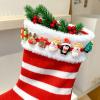 10pcs/Set Cute Christmas Hair Scrunchies, Santa Snowman Reindeer Hair Ties, No-Damage Soft Elastic Ponytail Holders for Women & Girls, Festive Holiday Hair Accessories for Christmas Party (#1) view 2