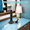SEWACC Mannequin Head Stand Clamp with Suction for Halloween Season Black view 4