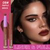 2-IN-1 Lipstick Lipliner, Velvet Matte Finish, Smooth & Plump, 12 Universal Lip Color-Nude Pink Rose Mauve Berry Plum, Creamy Formula for Lip Makeup, All-Day Wear, Cruelty-Free (#08 MAPLE BRICK) view 2